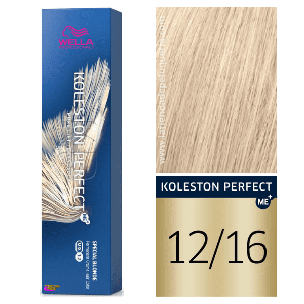 Wella - Koleston Perfect ME + Spezielle Blondine 12/16 Klarblondes Violettes Eschenoberteil 60 ml